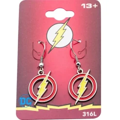 Pendientes Dc Comics The Flash Emblema