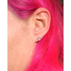 Pendientes de Plata y Circonitas Mickey Mouse Disney