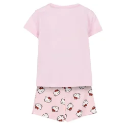 Pijama infantil Corto rosa Hello Kitty