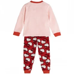 Pijama Largo Coral Fleece Hello Kitty 6-12 Años