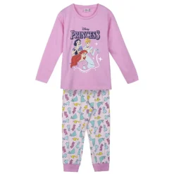 Pijama Largo de Algodón 100% con Diseño Princess