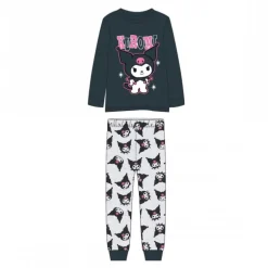 Pijama largo Hello Kitty Kuromi para niñas, 60% algodón
