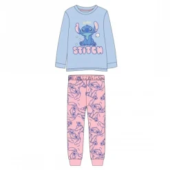 Pijama Largo Infantil de Stitch en Algodón y Poliéster