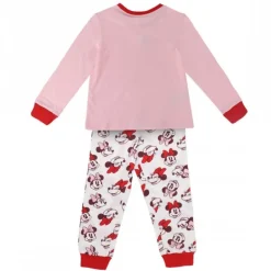 Pijama Largo Single Jersey Minnie para Niñas 3-6 Años