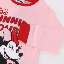 Pijama Largo Single Jersey Minnie para Niñas 3-6 Años