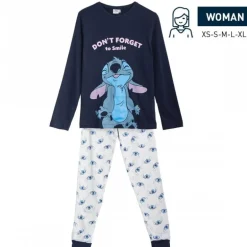 Pijama largo Stitch adultos