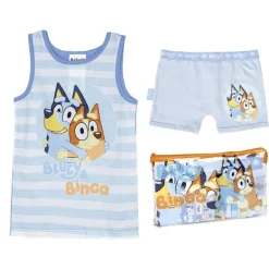 PIJAMA TIRANTES y NECESER BLUEY