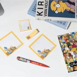 Planificador Semanal con Notas Adhesivas de The Simpsons