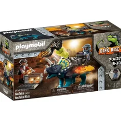 Playmobil Triceratops Dino Rise con cañón de red