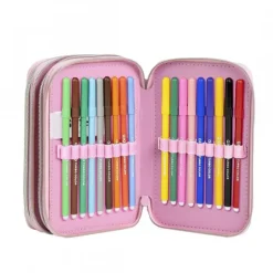 Plumier con Accesorios Giotto Stitch Estuche Portatodo 100% Poliéster