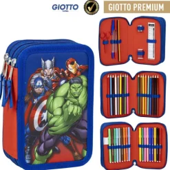PLUMIER CON ACCESORIOS GIOTTO AVENGERS