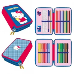 Plumier con Accesorios Hello Kitty Estuche Portatodos