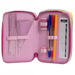 Plumier Giotto Barbie con Accesorios Fucsia 100% Polyester