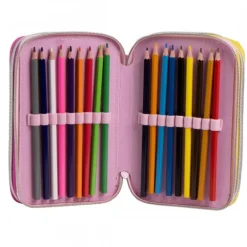 Plumier Giotto Barbie con Accesorios Fucsia 100% Polyester