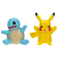 Pokémon Pack de 2 Figuras Battle Figure Set Squirtle y Pikachu
