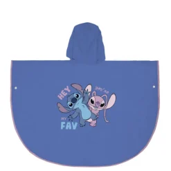 Poncho Impermeable Infantil Stitch Disney