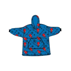 Poncho Spiderman infantil franela