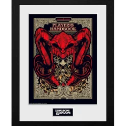 Poster enmarcado Dragones y Mazmorras Players Handbook