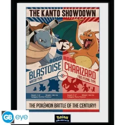 Poster Enmarcado Pokémon Red V Blue 30x40cm