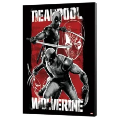 Póster de madera Marvel Deadpool & Wolverine 03 Maximum Effort
