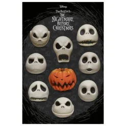 Póster Many Faces of Jack Pesadilla antes de Navidad