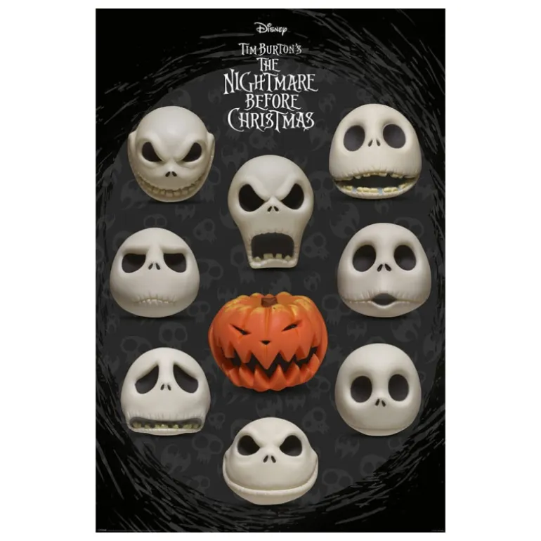 Póster Many Faces of Jack Pesadilla antes de Navidad