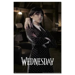 Póster Miércoles Addams con Cosa