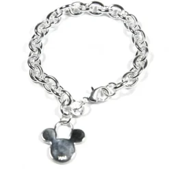 Pulsera eslabones Mickey Mouse plata