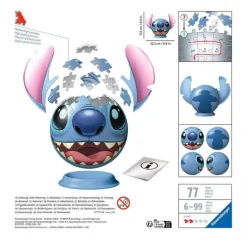 Puzzle 3D Lilo & Stitch Bola con Orejas (77 piezas) Ravensburger