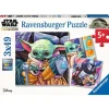 Puzzle Ravensburger The Mandalorian Baby Yoda 3x49 piezas