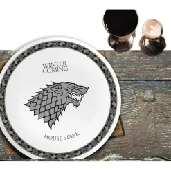 Set 4 Platos porcelana - Juego de Tronos - Liciencia oficial