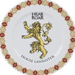 Set 4 Platos porcelana - Juego de Tronos - Liciencia oficial