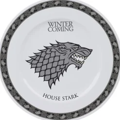 Set 4 Platos porcelana - Juego de Tronos - Liciencia oficial