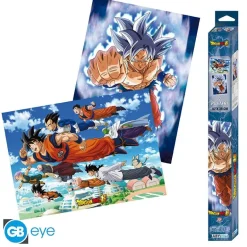 Set 2 Posters Chibi Dragon Ball Super 52x38 cm - Goku y amigos
