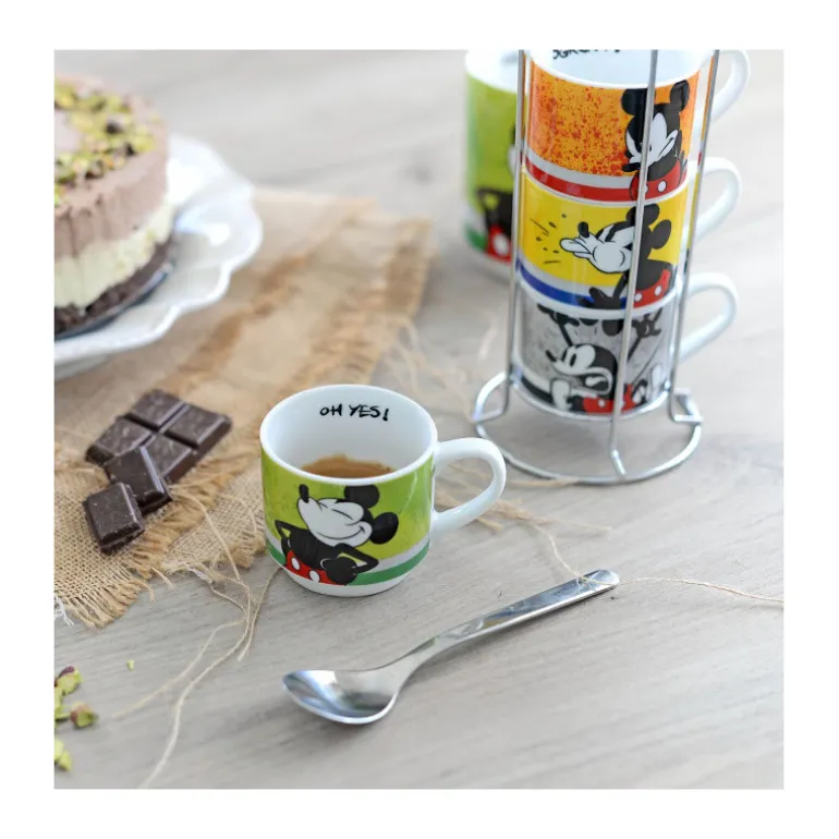 Set 4 tazas apilables Mickey Mouse