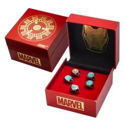 Set Anillos Ajustables Iron Man Arc Reactors