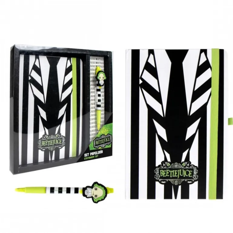 Set bolígrafo y libreta Beetlejuice Tim Burton