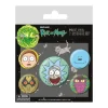 Set Chapas Rick & Morty Caras