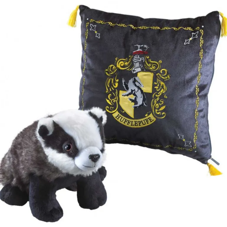 Set Cojín y Peluche Hufflepuff Harry Potter