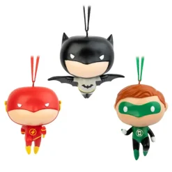 Set De 3 Adornos De Navidad Dc Comics