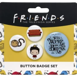 Set de 4 badges Ross - Friends