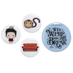 Set de 4 badges Ross - Friends