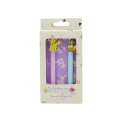 Set de 2 bolígrafos Pokemon con clip decorativo