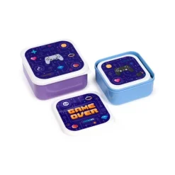 Set de 3 Fiambreras Juego Game Over Diseño Retro