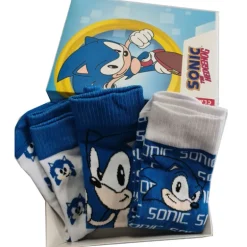 Set de 3 pares de calcetines Sonic