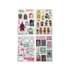 Set de 60 Pegatinas de El Juego del Calamar