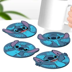 Set De 4 Posavasos Stitch De Caucho