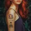 Set de 4 Tatuajes Adhesivos Wednesday