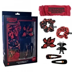 Set de Accesorios para Pelo Stranger Things Multicomposición Rojo
