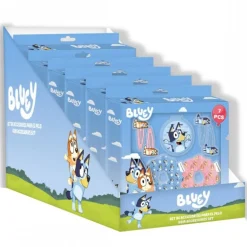 Set de Belleza Accesorios 7 Piezas Bluey Multicolor